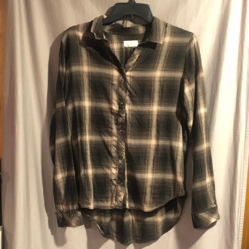 Thread And Supply Flannel Long Sleeve Shirt Womens